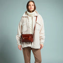 Borsa Donna a Tracolla THE BRIDGE linea Frida in Pelle Verde Inglese