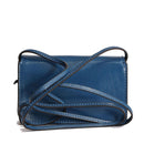 Mini Bag a Tracolla THE BRIDGE in Pelle Blu Jeans linea Lucrezia