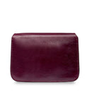 THE BRIDGE Damen-Umhängetasche, mittelgroß, Lucrezia-Linie aus lilafarbenem Leder