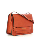 THE BRIDGE Große Umhängetasche für Damen, Linie Lucrezia, aus rostfarbenem Leder