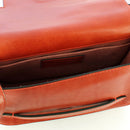 THE BRIDGE Große Umhängetasche für Damen, Linie Lucrezia, aus rostfarbenem Leder