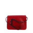 THE BRIDGE Große Damen-Umhängetasche aus der Lucrezia-Linie aus beerenrotem Leder