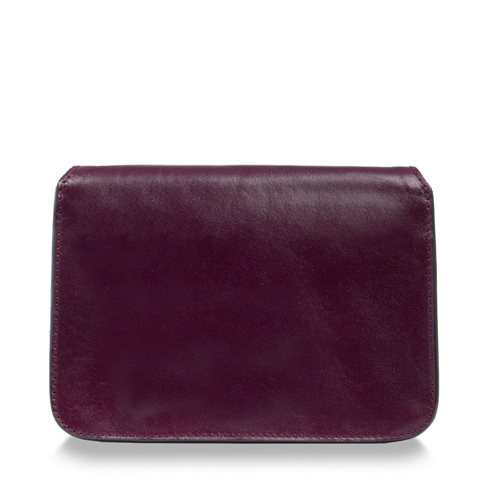 THE BRIDGE Große Damen-Umhängetasche Lucrezia-Linie aus lila Leder