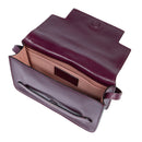 THE BRIDGE Große Damen-Umhängetasche Lucrezia-Linie aus lila Leder