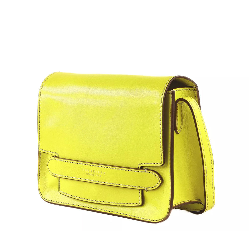 Borsa Donna a Tracolla Grande THE BRIDGE linea Lucrezia in Pelle color Lime