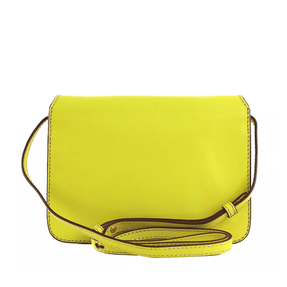 Borsa Donna a Tracolla Grande THE BRIDGE linea Lucrezia in Pelle color Lime