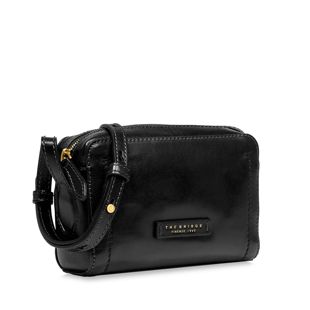 Borsa Donna a Tracolla THE BRIDGE linea Fiona in Pelle Nera