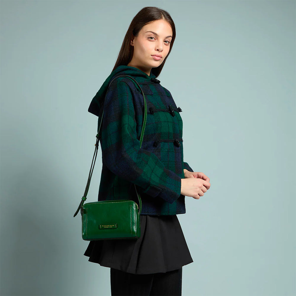 Borsa Donna a Tracolla THE BRIDGE linea Fiona in Pelle Verde Inglese