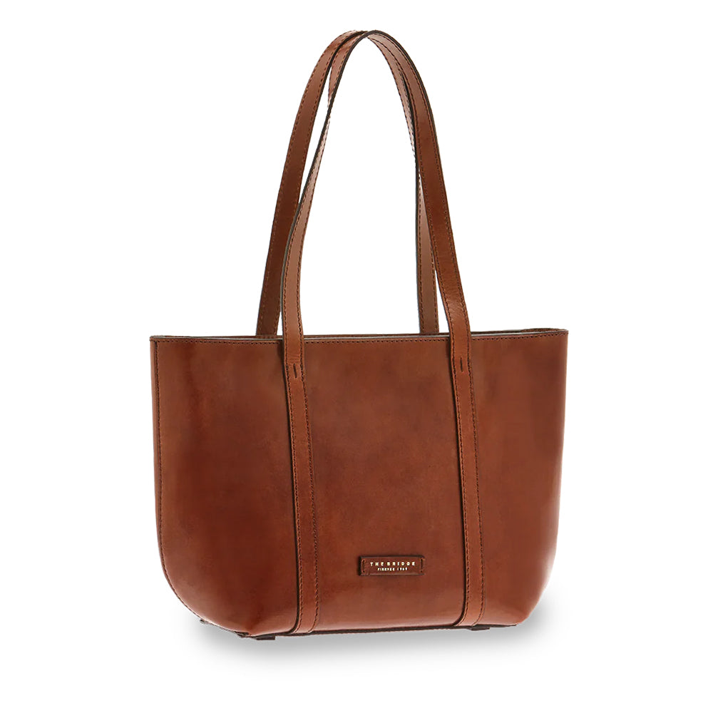 Borsa Donna Shopping a Spalla THE BRIDGE in Pelle Marrone linea Vittoria