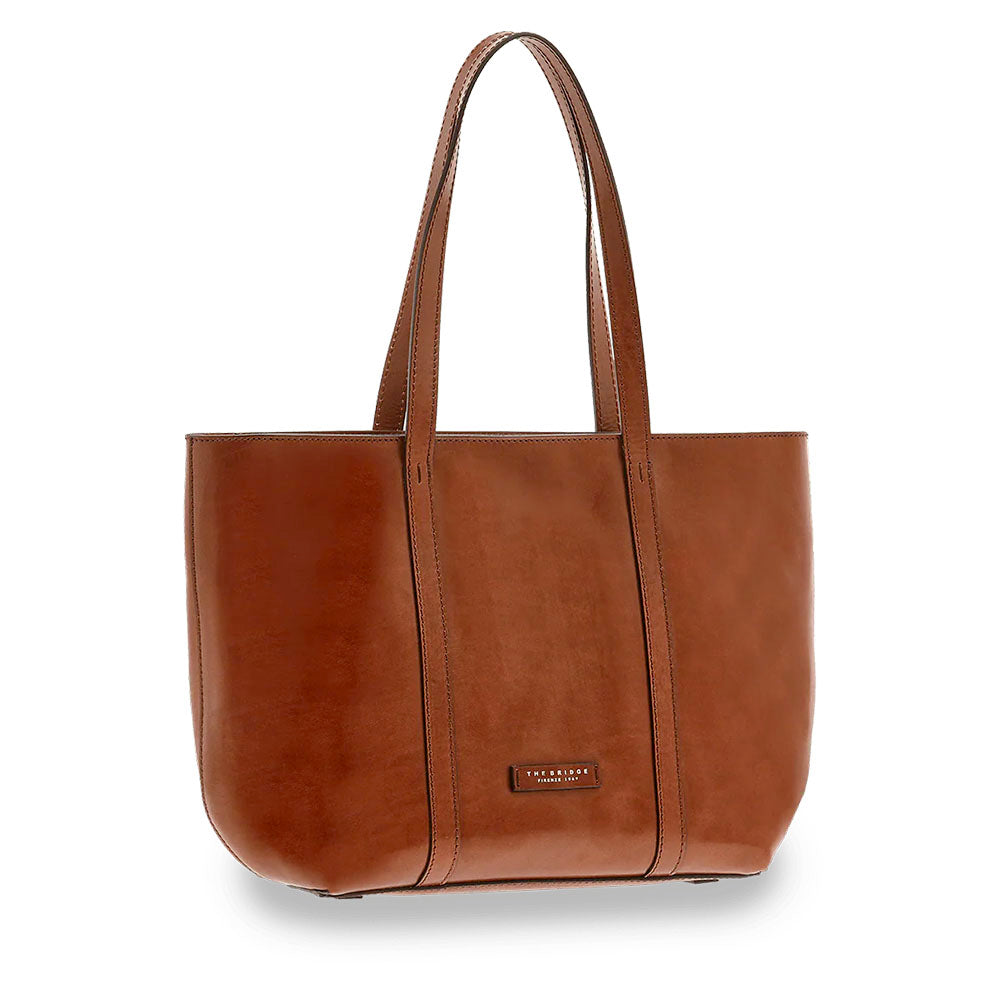 Shopping Bag Grande Donna THE BRIDGE linea Vittoria in Pelle Marrone
