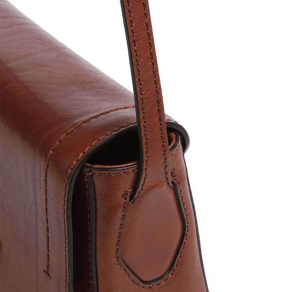 Borsa con Pattina a Tracolla THE BRIDGE linea Fiona in Pelle Marrone