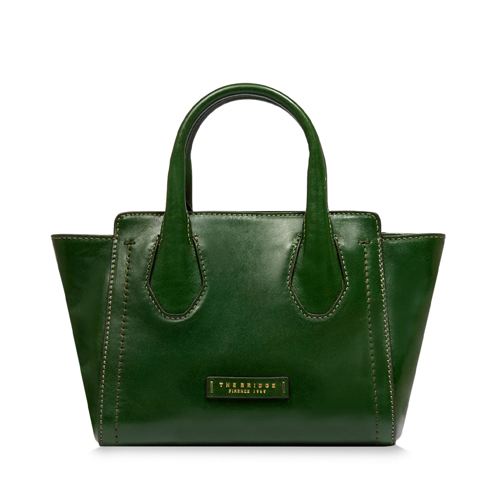 Borsa Donna a Mano THE BRIDGE linea Fiona in Pelle Verde Inglese