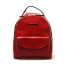 THE BRIDGE Mittlerer Damenrucksack Fiona Line aus rotem Leder