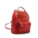THE BRIDGE Mittlerer Damenrucksack Fiona Line aus rotem Leder