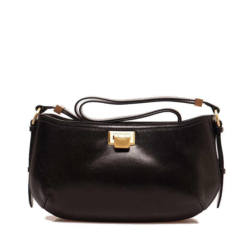 Borsa Sottospalla THE BRIDGE linea Federica in Pelle Nera