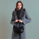 Hobo Bag Media THE BRIDGE linea Federica in Pelle Nera