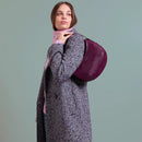 Hobo Bag Media THE BRIDGE linea Federica in Pelle Viola