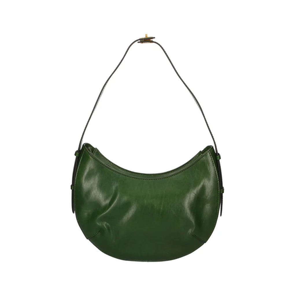 Hobo Bag Media THE BRIDGE linea Federica in Pelle Verde