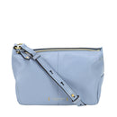 Damen-Umhängetasche THE BRIDGE Modell Letizia aus hellblauem Leder