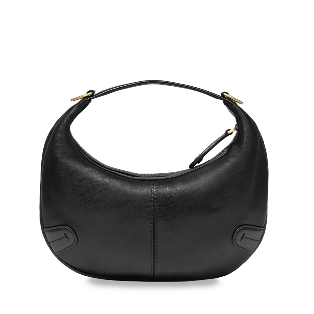 Hobo Bag Mini a Mano THE BRIDGE linea Flavia in Pelle Nera