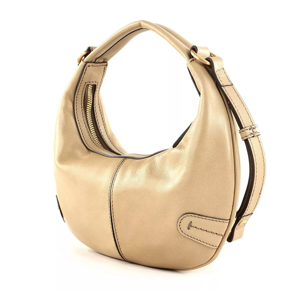 Hobo Bag Mini Hand THE BRIDGE Flavia Linie aus butterfarbenem Leder