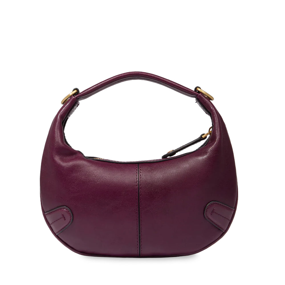 Mini-Hand-Hobo-Tasche THE BRIDGE Flavia-Linie aus lila Leder