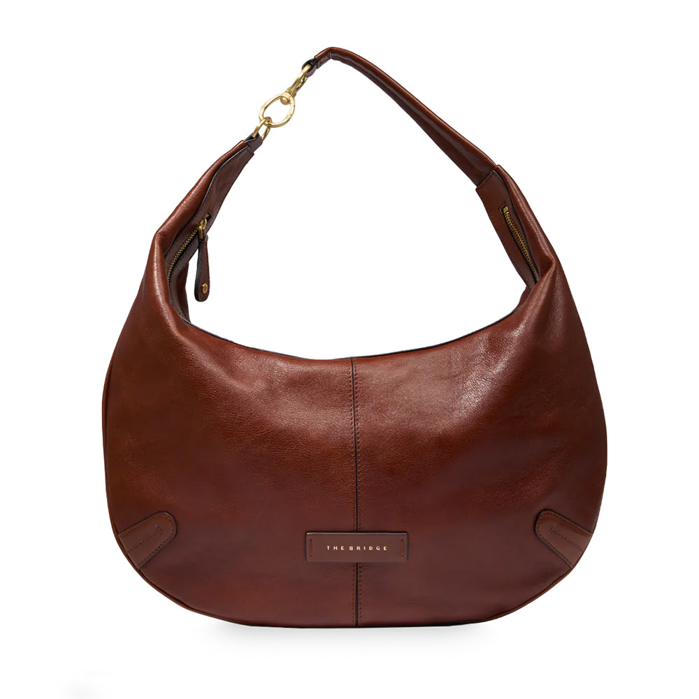 Hobo Bag THE BRIDGE linea Flavia in Pelle Marrone