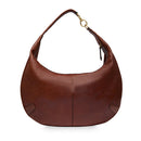 Hobo-Tasche THE BRIDGE Flavia-Linie aus braunem Leder