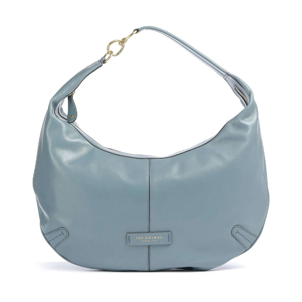Hobo Bag THE BRIDGE Flavia Linie aus babyblauem Leder