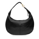 Hobo-Tasche THE BRIDGE Flavia-Linie aus schwarzem Leder