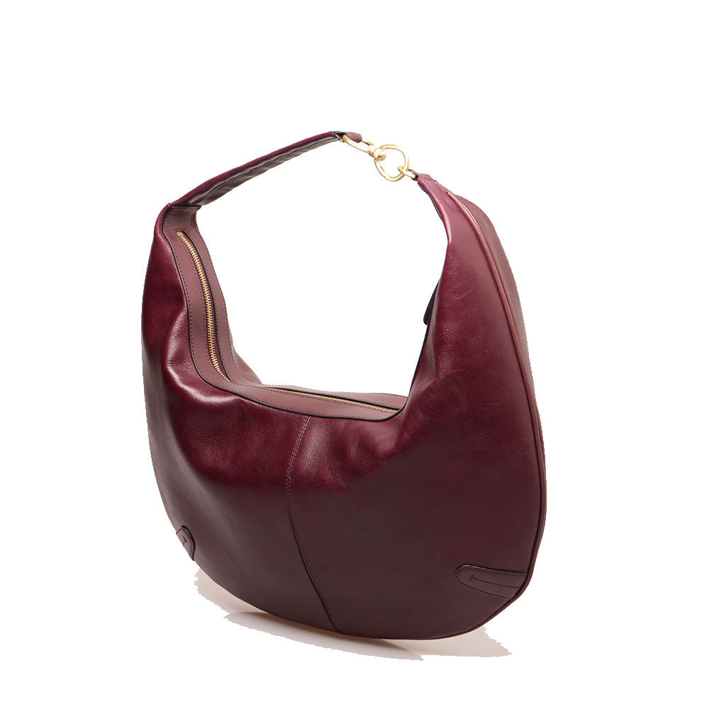 Hobo-Tasche THE BRIDGE Flavia-Linie aus lila Leder