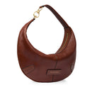 Hobo Bag Media THE BRIDGE linea Flavia in Pelle Marrone