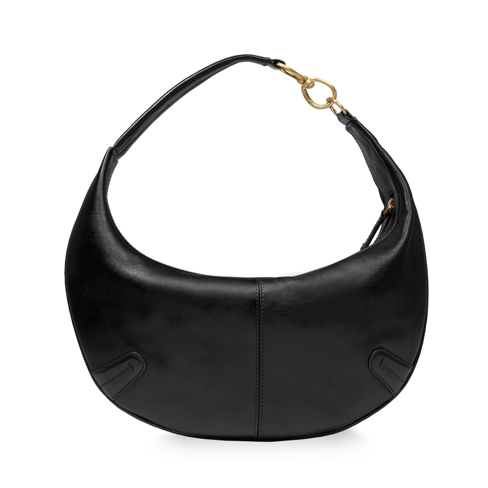 Hobo Bag Media THE BRIDGE linea Flavia in Pelle Nera