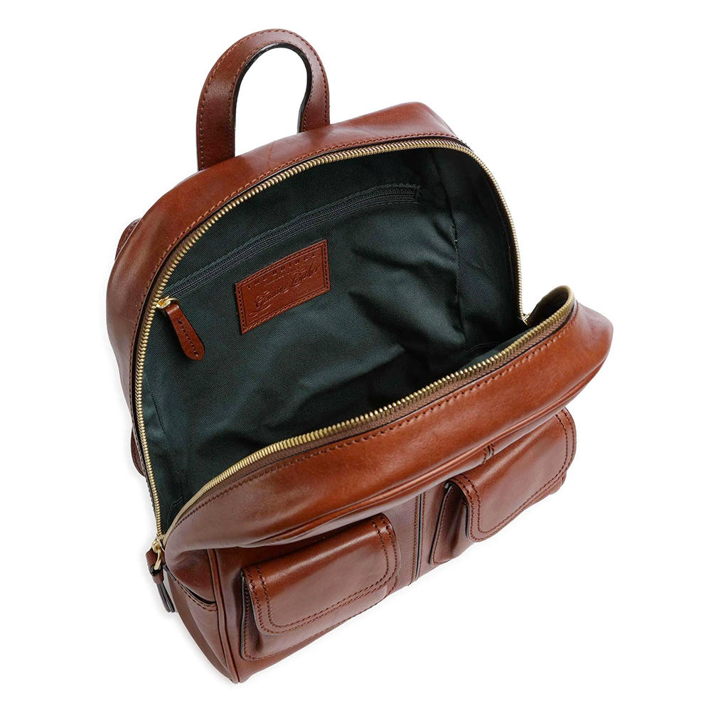 Zaino Donna THE BRIDGE linea Flora in Pelle Marrone