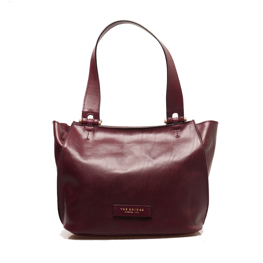 Shopping Bag Donna THE BRIDGE linea Febe in Pelle Viola
