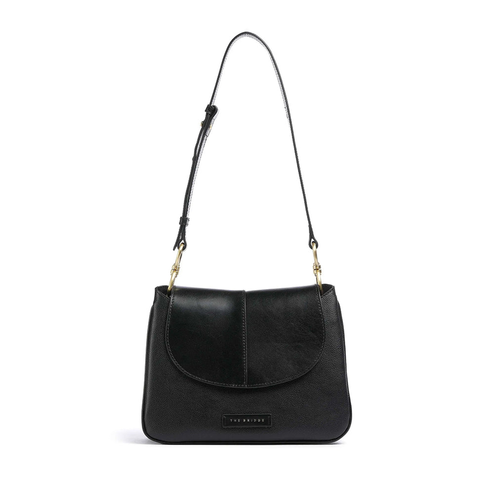 Borsa Donna Hobo a Spalla THE BRIDGE linea Elisabetta in Pelle Nera