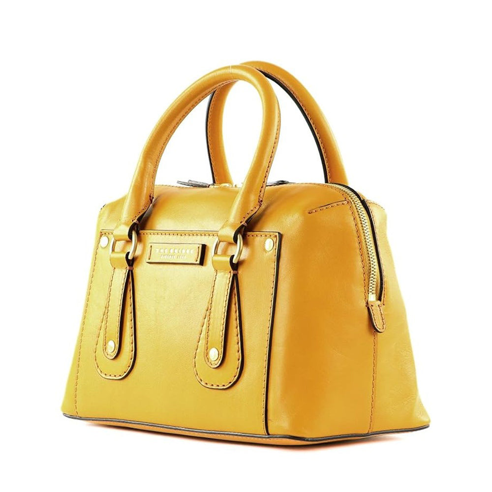 Borsa Donna a Mano con Tracolla THE BRIDGE linea Cecilia in Pelle Giallo Mais