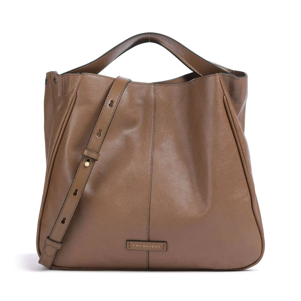 Borsa Donna a Mano con Tracolla THE BRIDGE linea Elisabetta in Pelle Beige