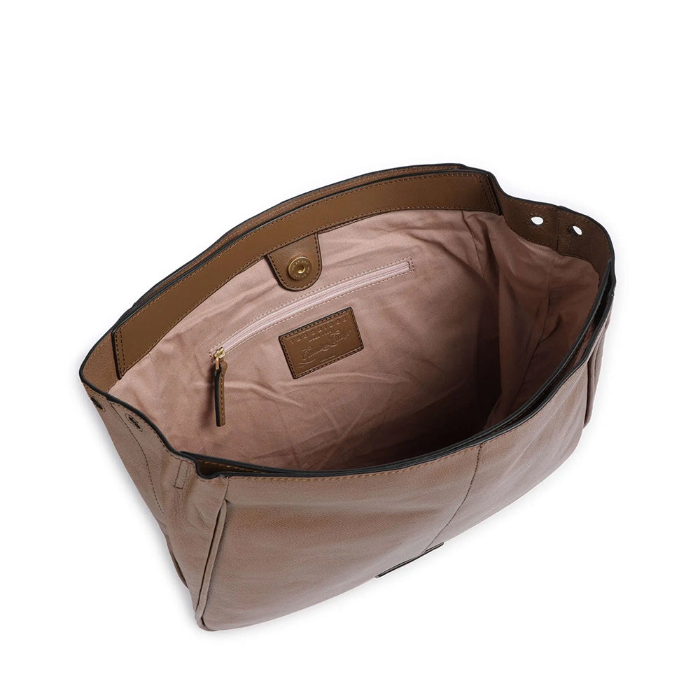 Borsa Donna a Mano con Tracolla THE BRIDGE linea Elisabetta in Pelle Beige