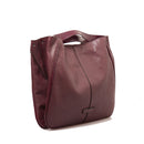 THE BRIDGE Elisabetta Linie Damenhandtasche mit Schultergurt aus lila Leder