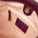 THE BRIDGE Elisabetta Linie Damenhandtasche mit Schultergurt aus lila Leder