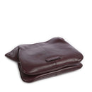 Damentasche mit Doppelfunktion THE BRIDGE Elisabetta-Linie aus traubenfarbenem Leder