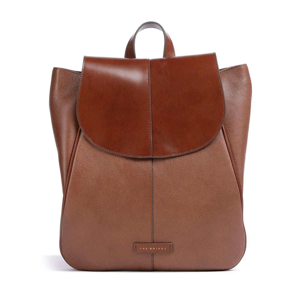 Zaino Donna con Pattina THE BRIDGE linea Elisabetta in Pelle Marrone
