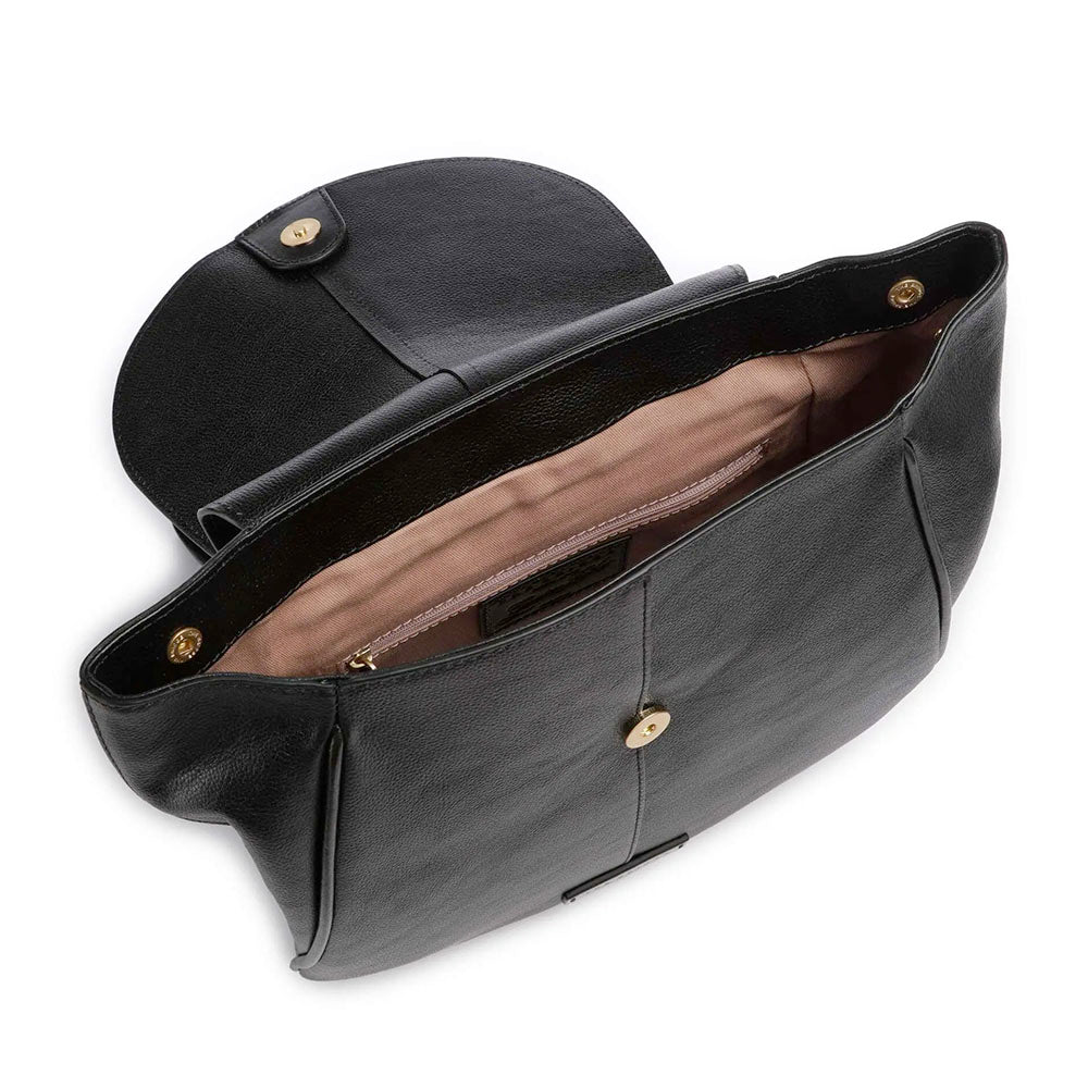 Zaino Donna con Pattina THE BRIDGE linea Elisabetta in Pelle Nera