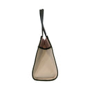 Strandtasche Media THE BRIDGE Elisa Wow Linie aus Baumwolle und Naturleder Thymian und Rose