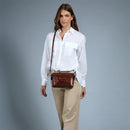 Borsa Donna a Tracolla THE BRIDGE linea Frida in Pelle Marrone