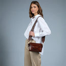 Borsa Donna a Tracolla THE BRIDGE linea Frida in Pelle Marrone