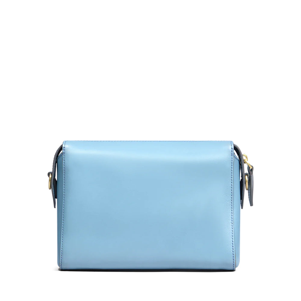 THE BRIDGE Frida Line Umhängetasche für Damen aus babyblauem Leder