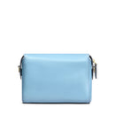 THE BRIDGE Frida Line Umhängetasche für Damen aus babyblauem Leder