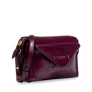 THE BRIDGE Damen-Umhängetasche Frida-Linie aus lila Leder